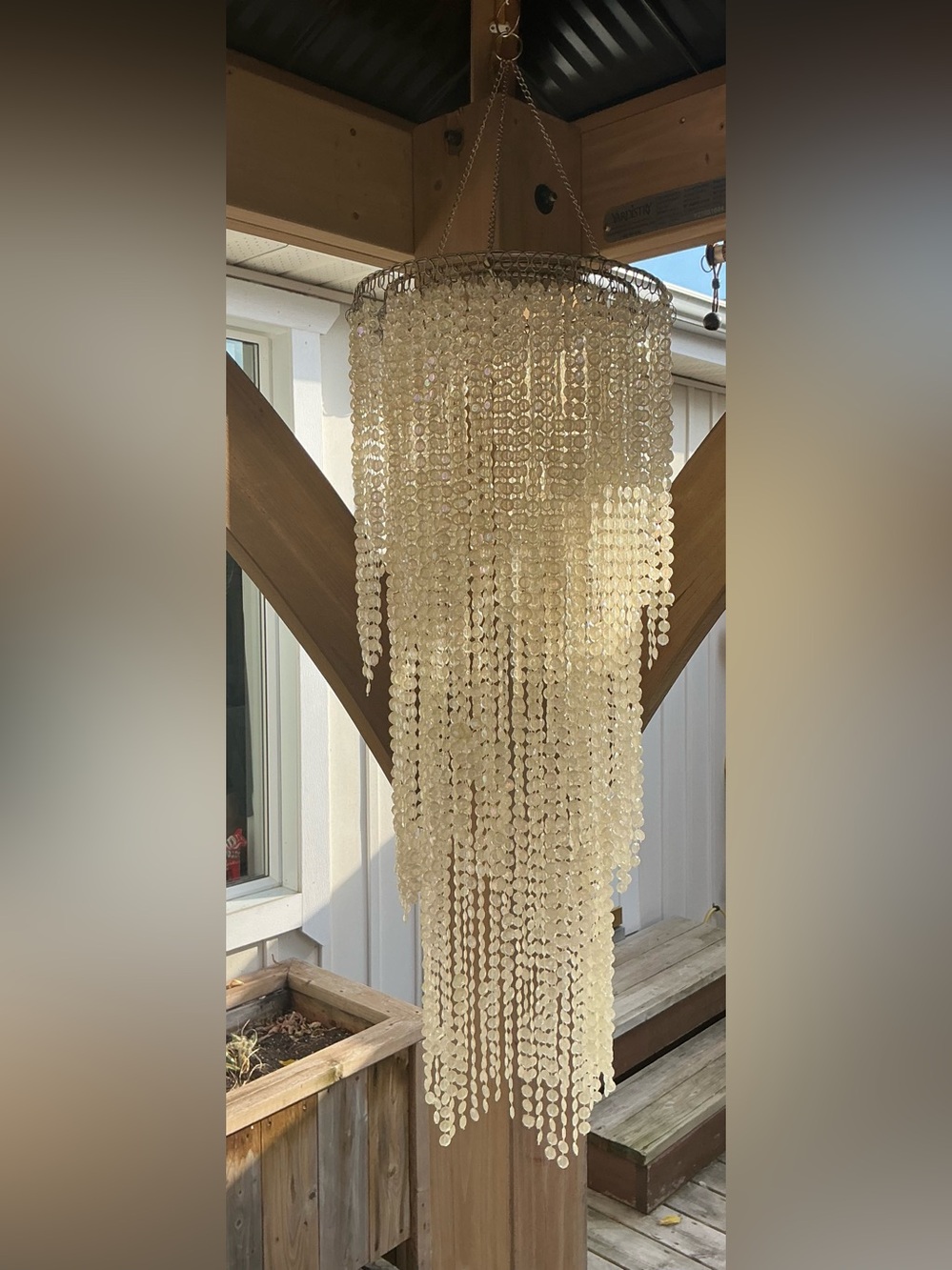 Decorative Hanging Bead Chandelier